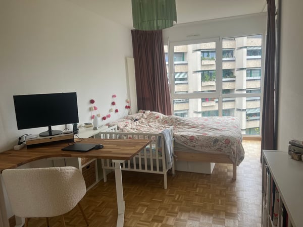 URGENT Lumineux app. 1 pièces, 17 m2 à St-Jean, début 1.2.26 4