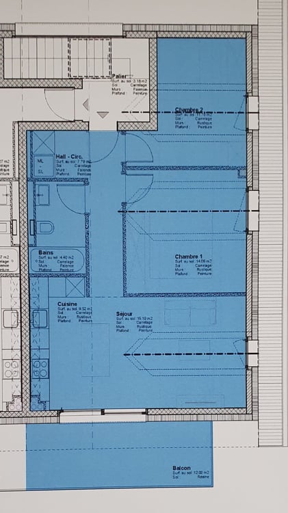 Appartement 1.5p. Servion 2