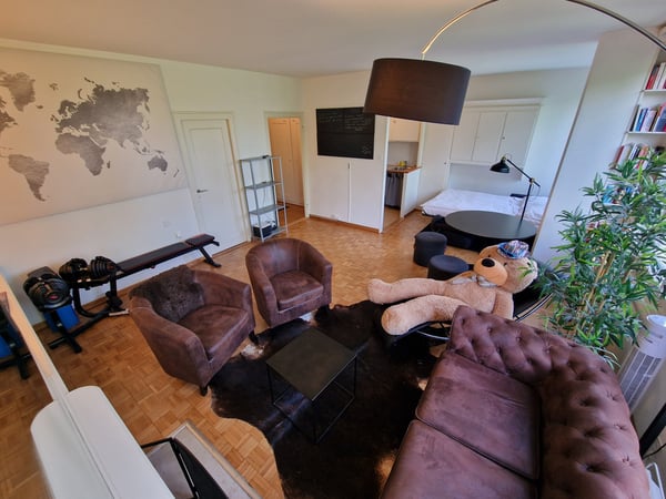 Grand studio ouvert de 10m² aux Eaux-Vives 2