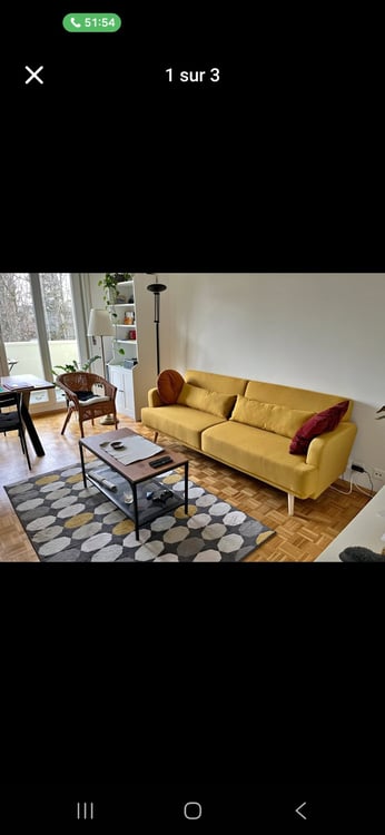 Sous-location 1.5 pièces 05.01.26 au 24.03.26 à Lausanne 3