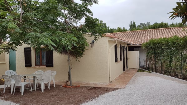 Cap d Agde Villa Côté Mer T1 climatisée Mer 490 m Jardin 1