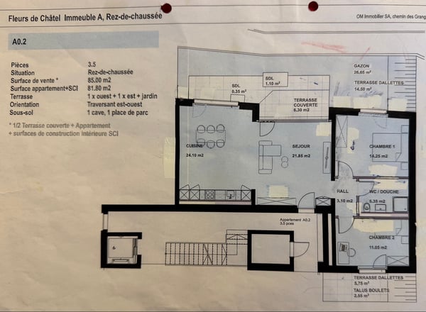Appartement 1.5 pces au rez-de-chaussée 17