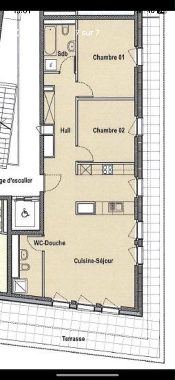 Magnifique appartement avec grande terrasse en attique 5