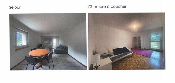 Enney, 3.5 pces avec balcon, cave et place de parc. 3