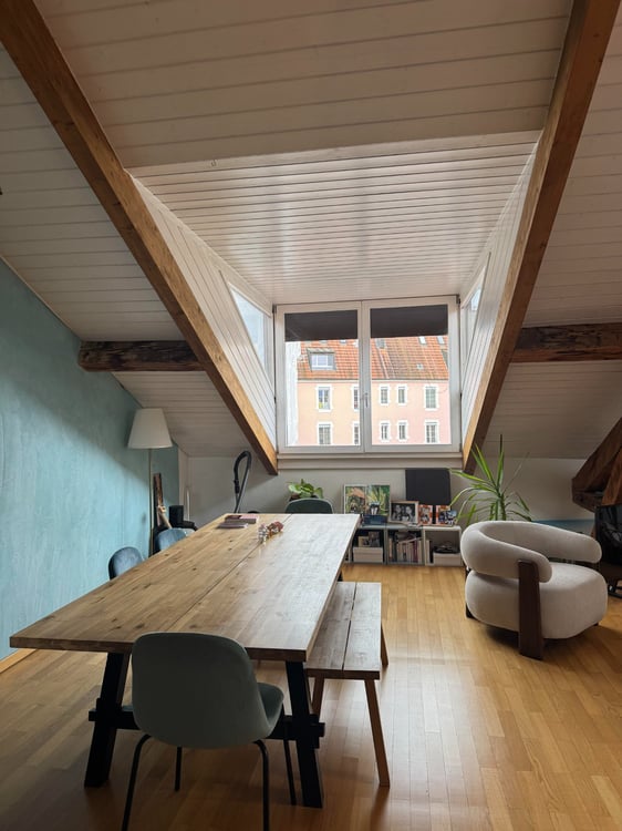 Appartement traversant en sous-location 6 mois Eaux-Vives 2
