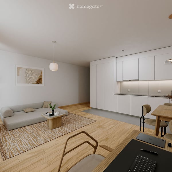 Studio 8ème étage, immeuble neuf, Les Acacias 2