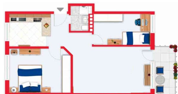 Gepflegte 3.5-Zimmer-Wohnung mit sonnigem Balkon 5