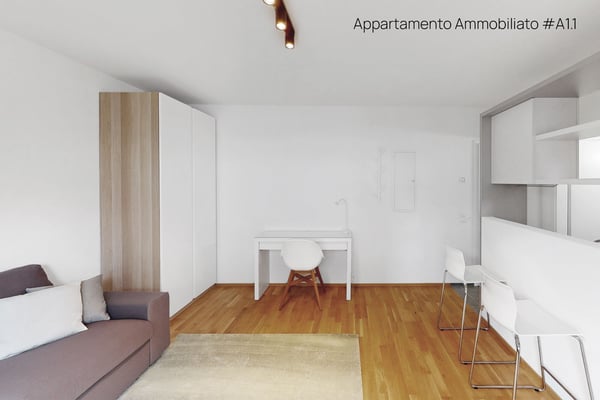 1.5 locali ammobiliato a Pregassona  dal 1 Settembre 2