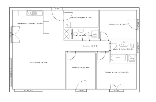 Location villa moderne - Lentigny 4