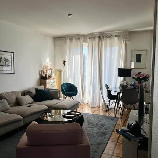 Sous-location meubé de 55 m² à Lausanne  3 mois 3