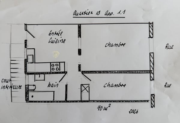 App. de 2,5 pièces, St-Ursanne. Rénové. 1ère occupation. 5