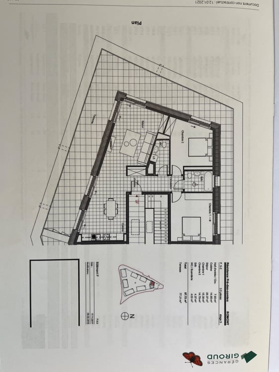 Appartement attique 3.5 pièces avec grande terrasse 5