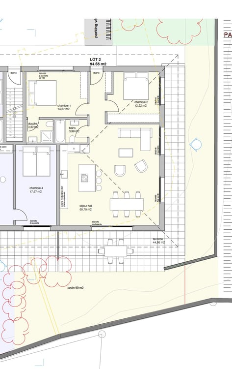 Appartement neuf à Lutry avec jardin et vue montagnes 2
