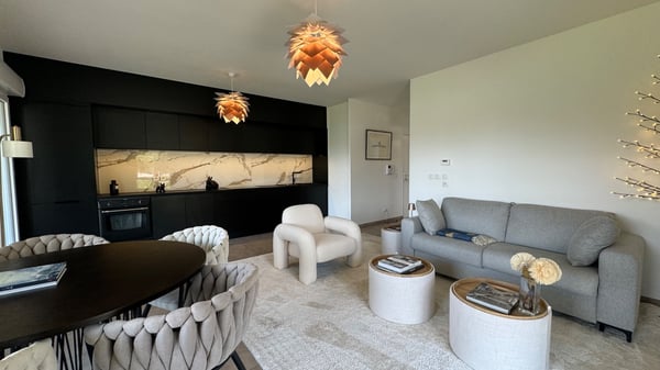 Appartement T3 meublé, terrasse 20m², à 10 min de Genève 2