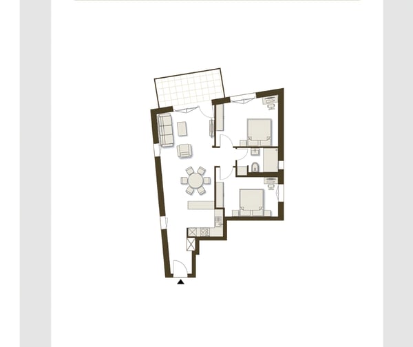 Appartement à louer disponible au 1er août 3