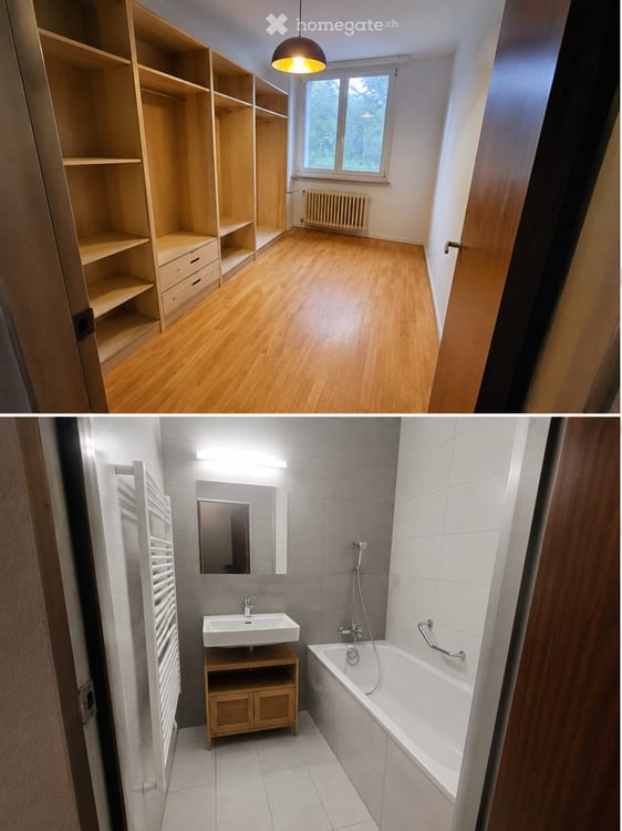 Bail à reprendre 1 aout, appartement 4p et place de parc 3