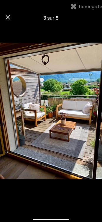 App 3,5 - terrasse 24 m2- duplex mezzanine- garage 2 pl. P 2