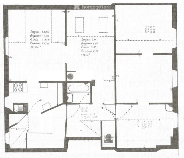 A louer Bel Appartement Mansardé 5,5 pièces. à St-Imier 5