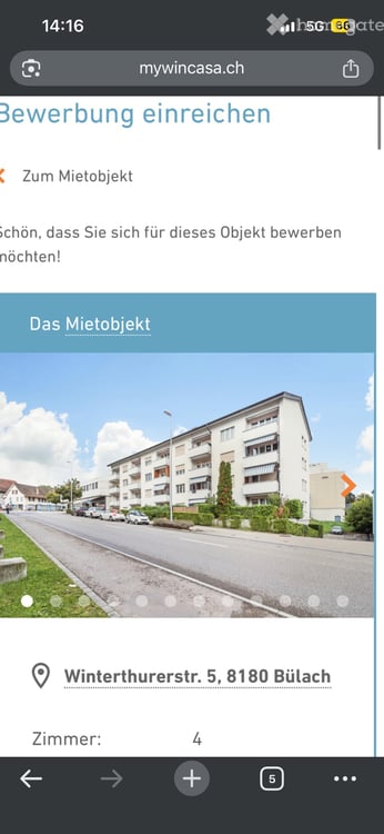 4 Zimmer Wohnung 5