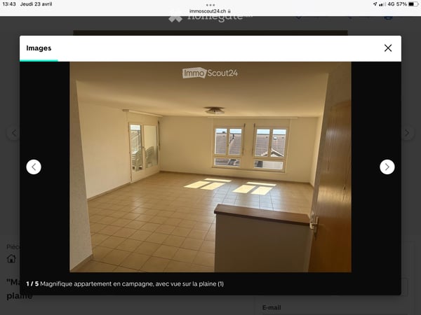 Magnifique appartement en campagne, avec vue sur la plaine 1