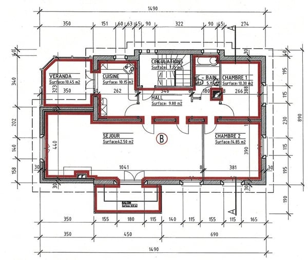 Appartement en PPE, 1er étage. 2074 Marin 13