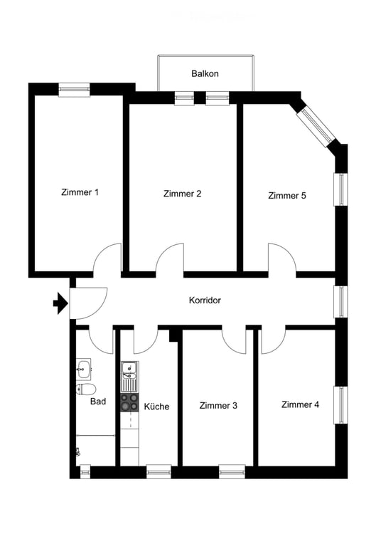 Günstige 4.5-Zimmerwohnung mit Balkon in St. Gallen-Neudorf 6