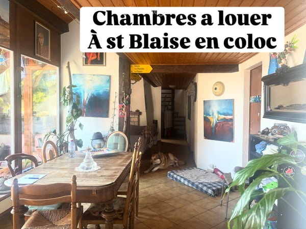 Urgent! Chambres en collocation à louer à St-Blaise 1