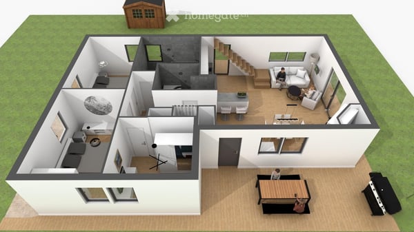 SAXON / chalet individuel 4.5 Pces de 103 m² terrain 959 m² 4