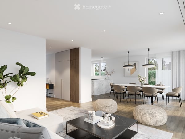 Villa jumelle en pignon - Crans (VD) -permis en force 3