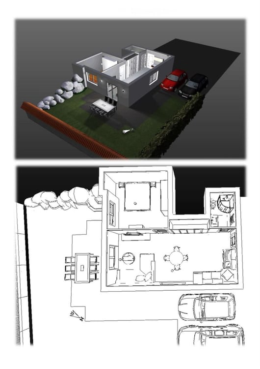 2,5 pièces 50 m2 avec terrasse à Villarsel le Gibloux 2