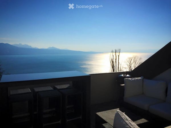 Rare! appartement meublé en attique. Vue Lac  et vignes 5