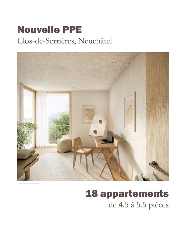 Nouveau : Clos-de-Serrières PPE d'exception de 4.5 à 5.5 pcs 5