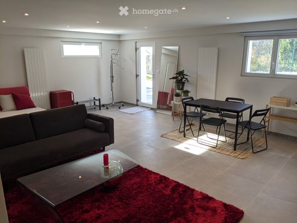 Studio avec terrasse et piscine  15 min de Lausanne 2