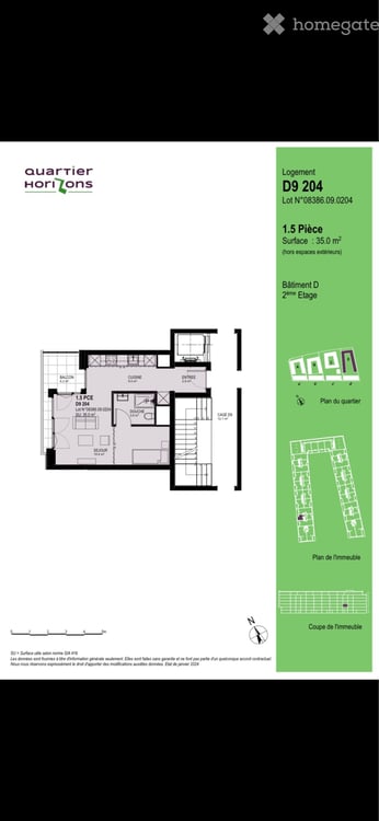 Appartement 35m2 2