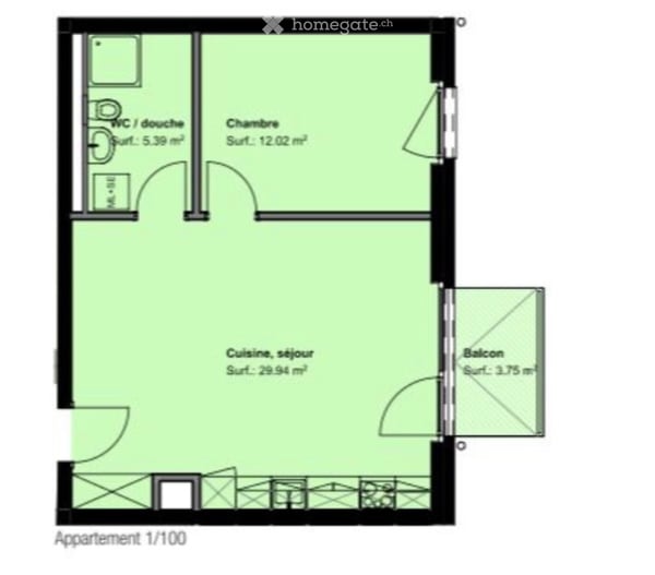 Orbe - appartement de 2,5 pièces avec balcon 5