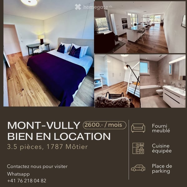 Appartement moderne meublé au Vully, vue sur le lac de Morat 5