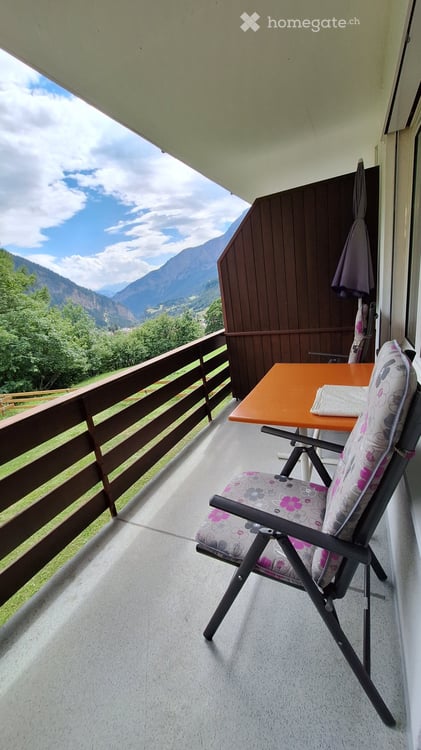 Beau studio à Leukerbad meublé avec parking et belle vue 4