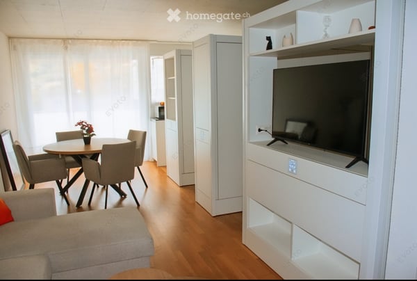 Spacieux appartement de 1,5 pièce avec balcon, proche HES-SO 1
