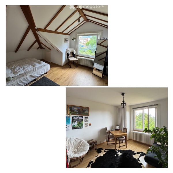Charmant petit appartement sous les toits de Corcelles 1