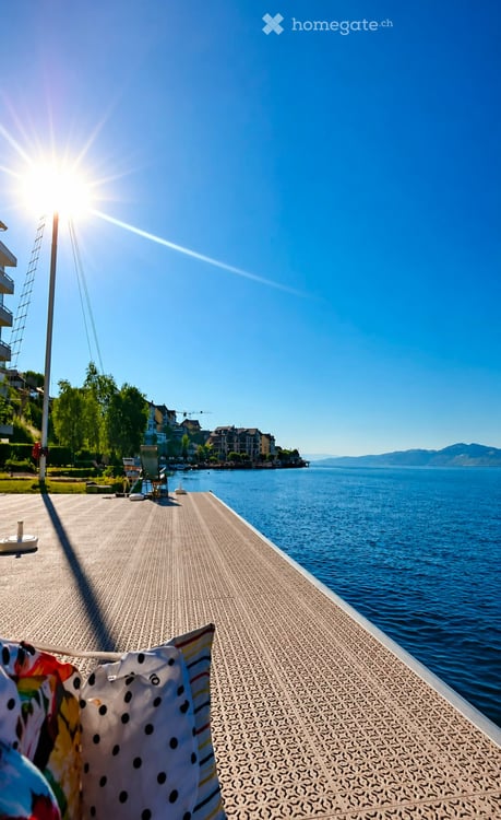 Attique avec accès direct au Lac Léman Rénové avec goût 1