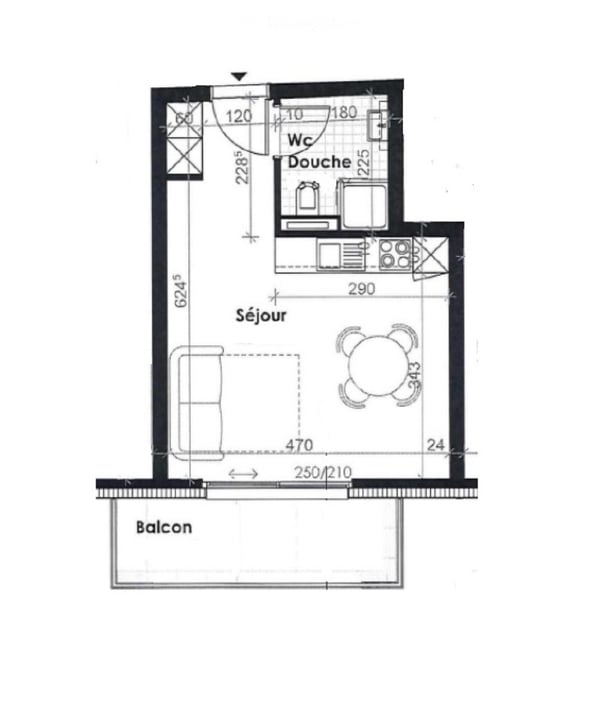 Studio entièrement meublé 4