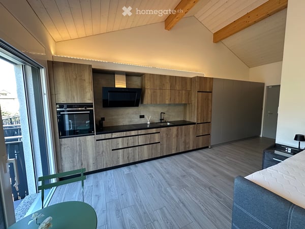 Beau studio neuf en attique 1