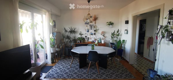 3.5 p. 68 m2, av. Riant-Mont 17 Lausanne centre très calme. 3