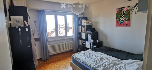 3.5 p. 68 m2, av. Riant-Mont 17 Lausanne centre très calme. 9