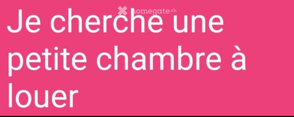 Je cherche une petite chambre à louer! 2