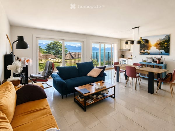 Colocation Grand Duplex vue sur lac et jura 5