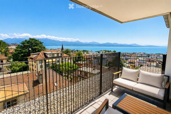 Colocation Grand Duplex vue sur lac et jura 1