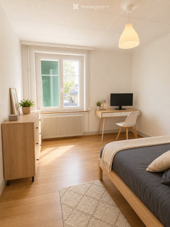 Chambre meublée colocation Vallée de Joux