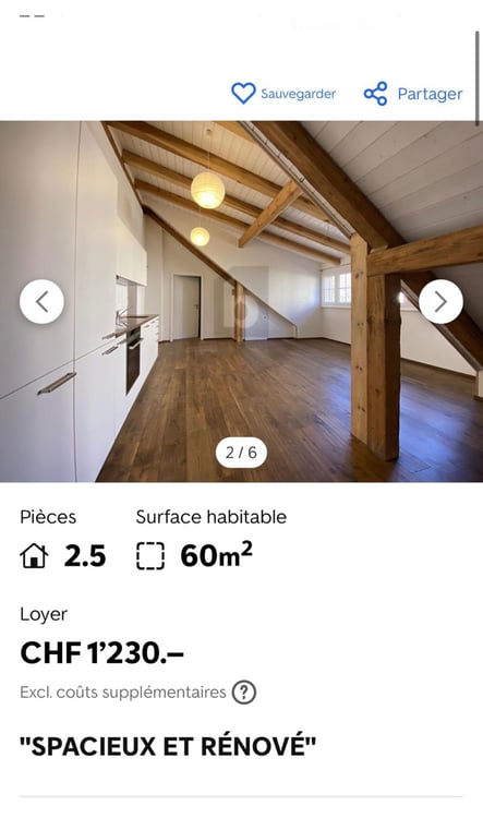 Appartement vieille ville Delémont 1