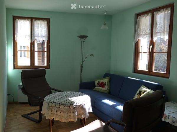 Visp, Zentrum, möblierte 1 Zimmer-Wohnung zu vermieten 1